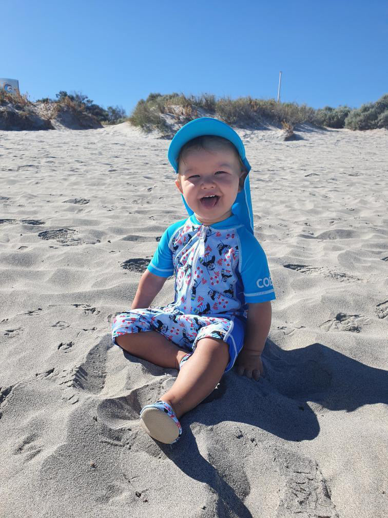 Toddler - Blue Penguin Pattern