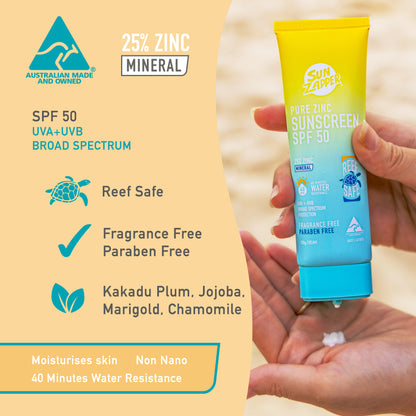 Pure Zinc Sunscreen Cream 100g SPF 50